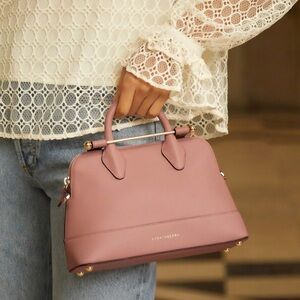 Strathberry dome mini pink bag